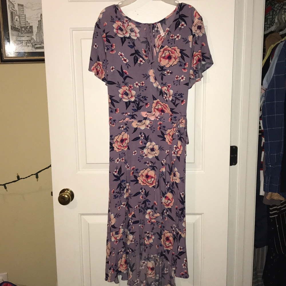 Purple Floral Dress